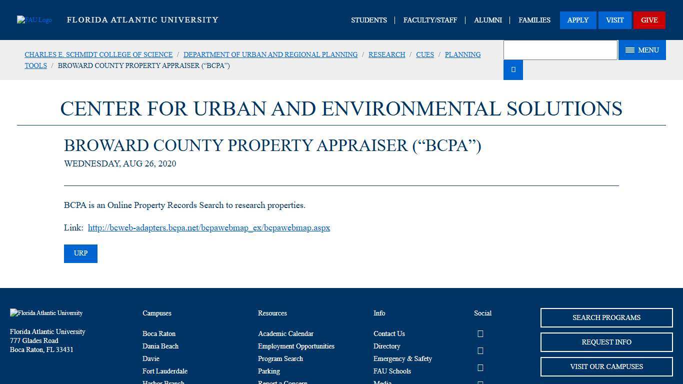 Broward County Property Appraiser (“BCPA”)