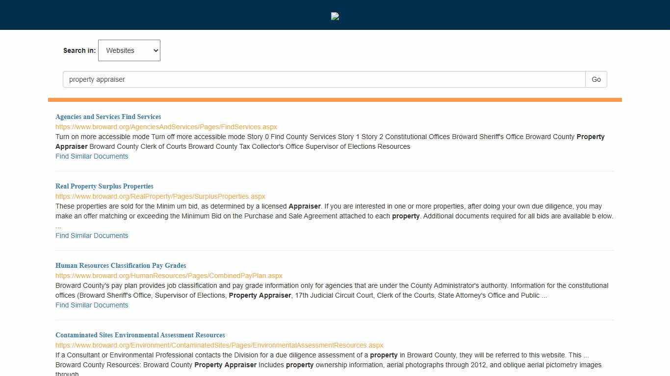 Broward County Search: property appraiser